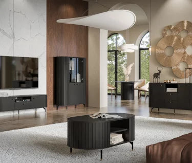 Skapis Zanto 112/40/155 cm melns