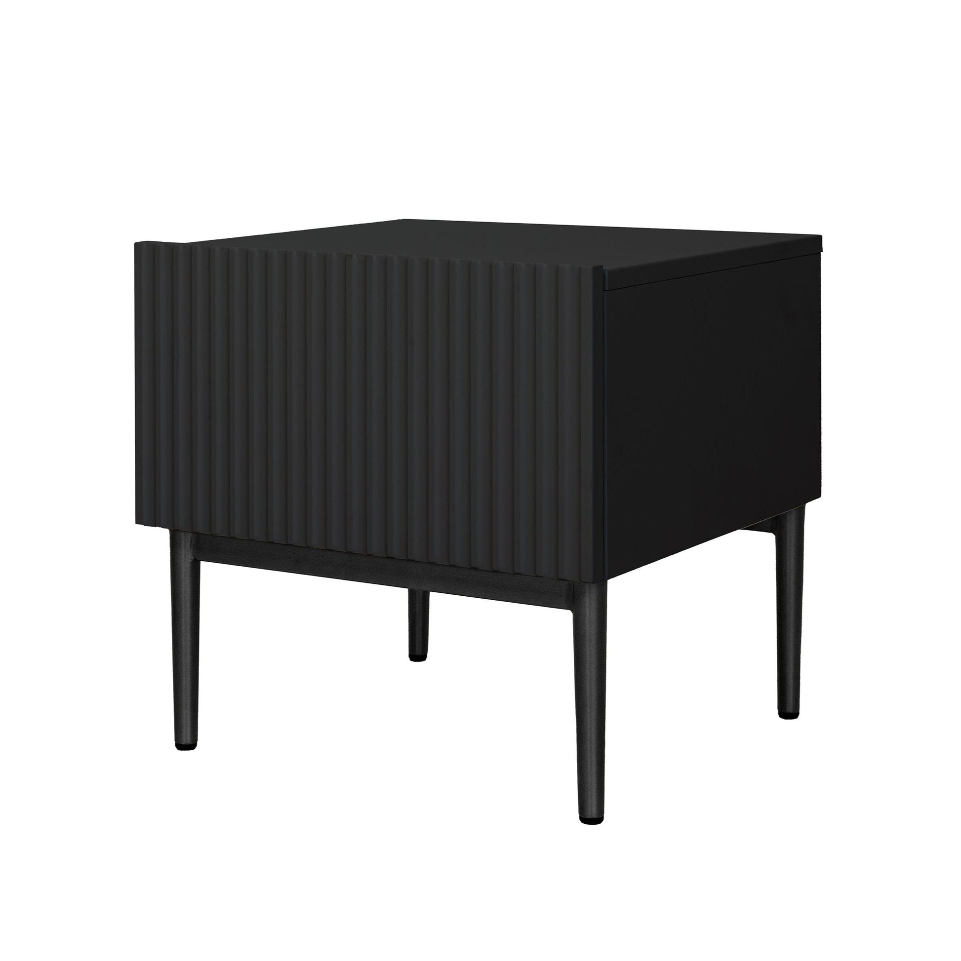Naktsskapītis (2) AUSTIN 46/45/45 melns/melns - N1 Home
