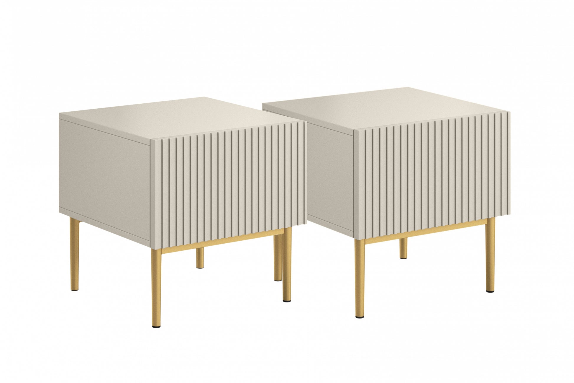 Naktsskapītis (2) AUSTIN 46/45/45 zelts/kašmirs - N1 Home