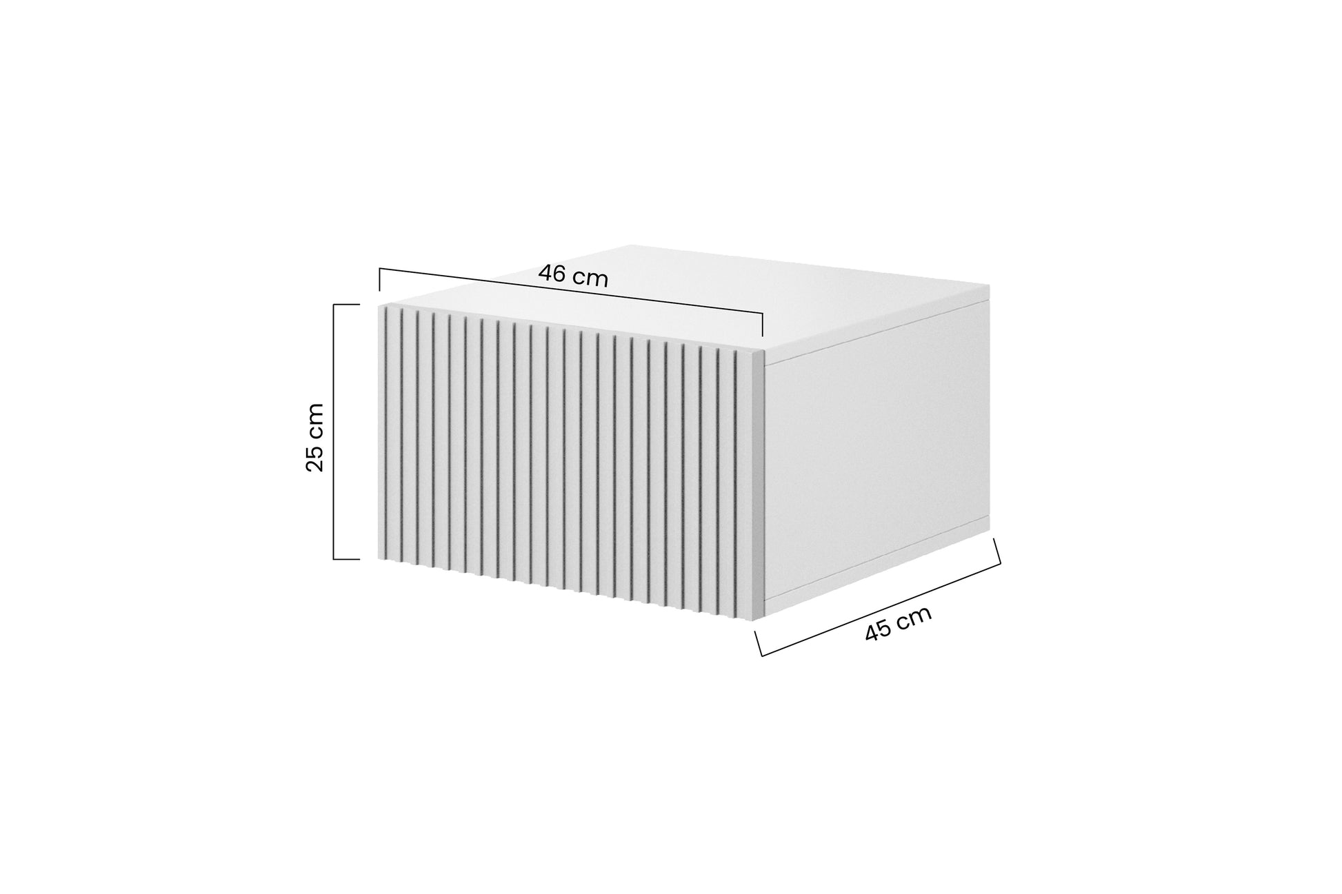 Naktsskapītis (2) AUSTIN 46/25/45 melns - N1 Home