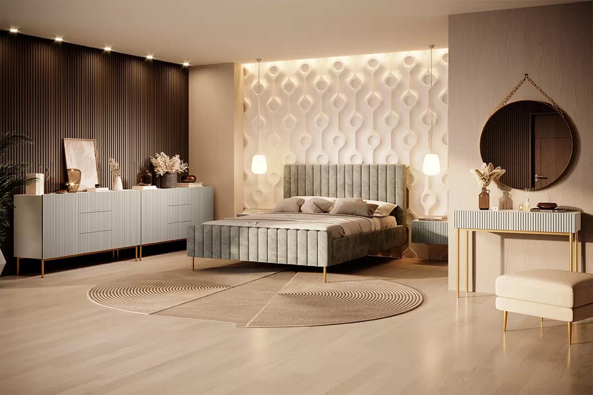 Naktsskapītis (2) AUSTIN 46/25/45 kašmirs - N1 Home