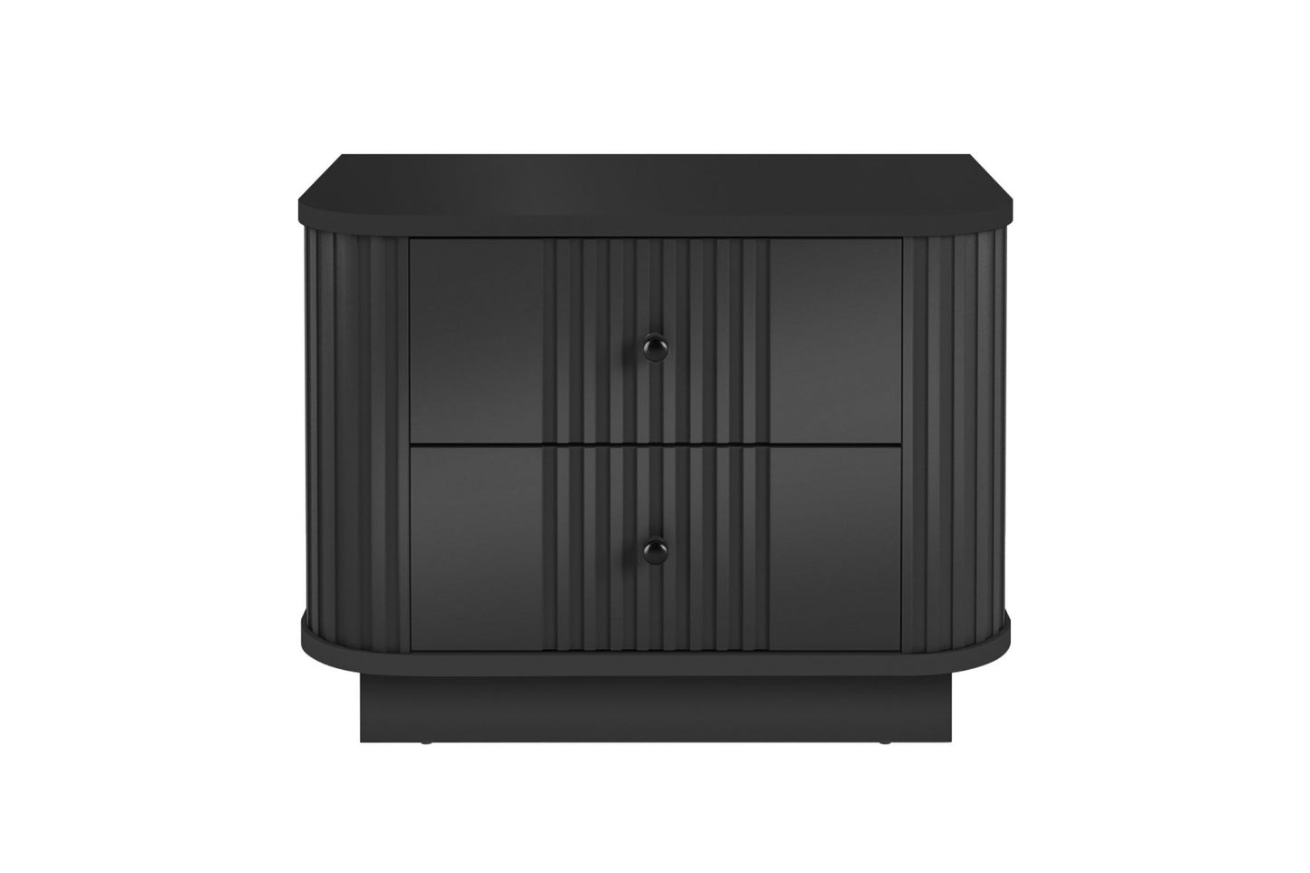 Naktsskapītis Vespa (2) 56/43/38 cm melns/melns - N1 Home