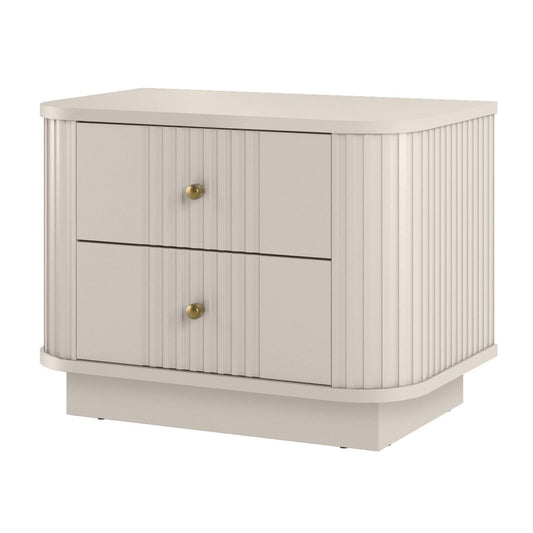 Naktsskapītis Vespa (2) 56/43/38 cm kašmirs/zelts - N1 Home