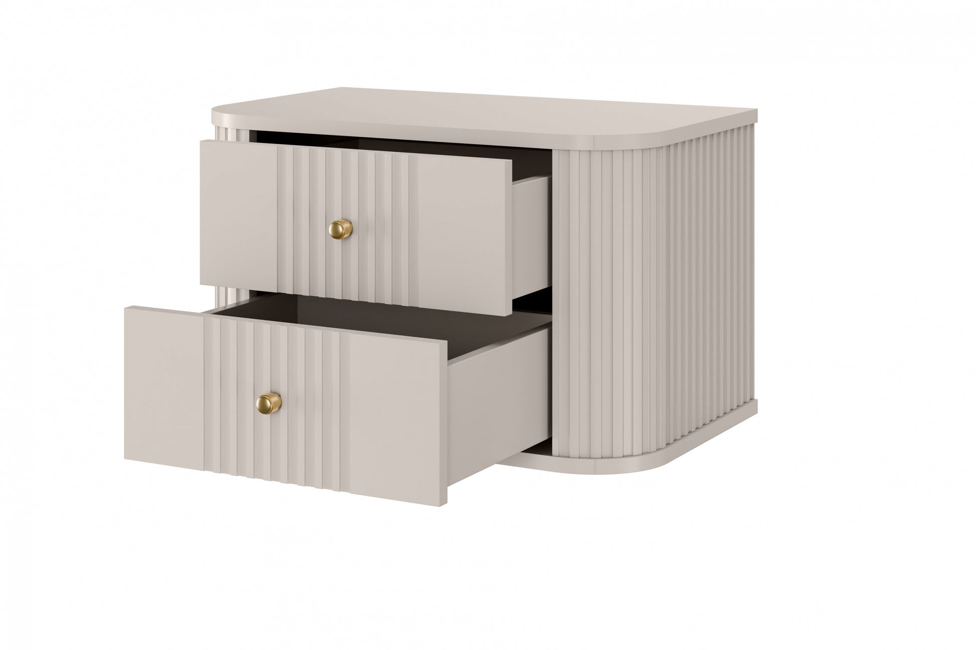 Naktsskapītis (2) Vespa 56/48/38 cm kašmirs/zelts - N1 Home