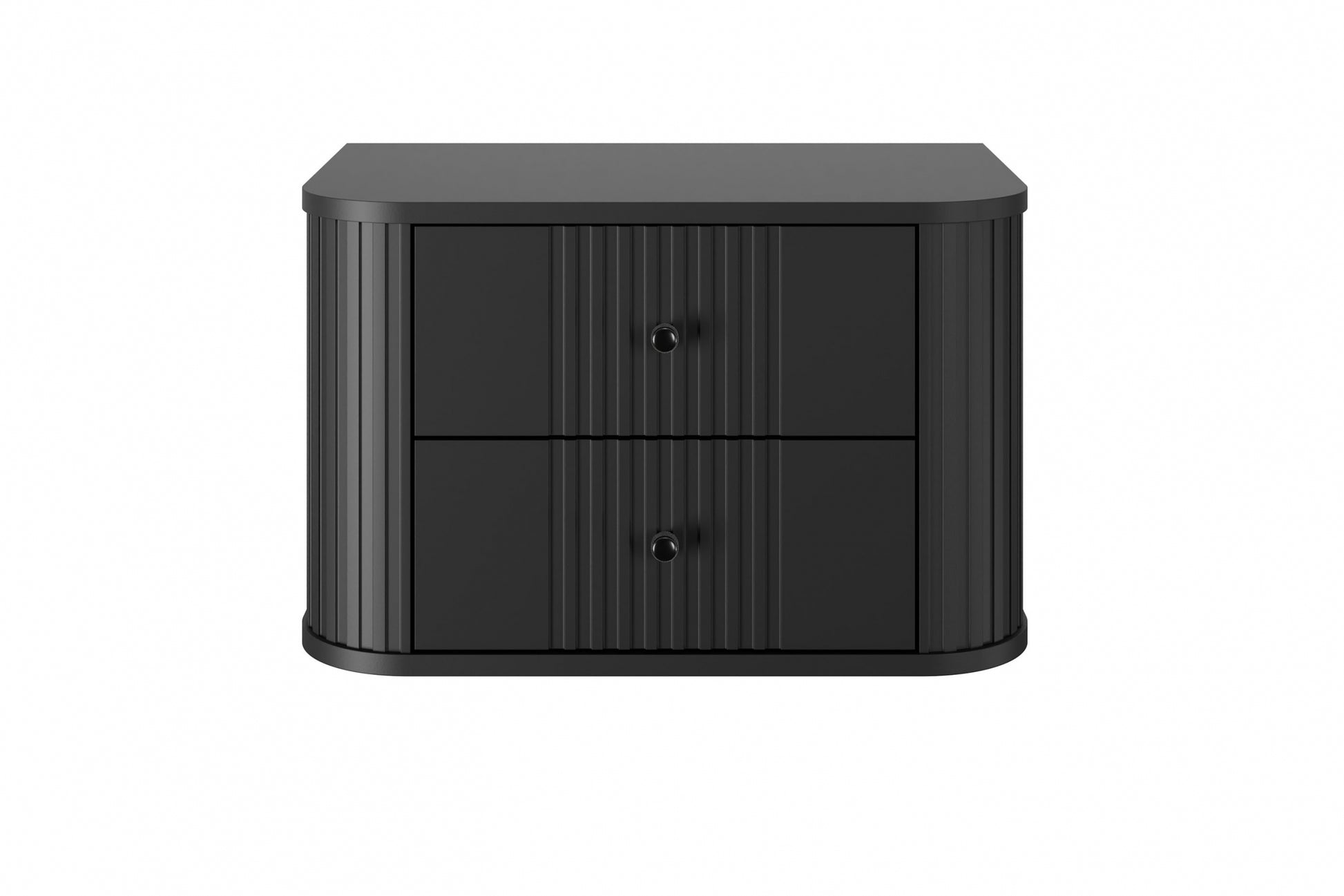 Naktsskapītis (2) Vespa 56/48/38 cm melns/melns - N1 Home