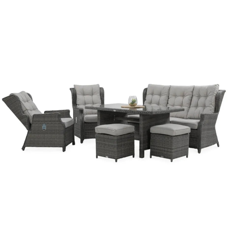 Dārza komplekts Balti Dins tumši pelēks - N1 Home