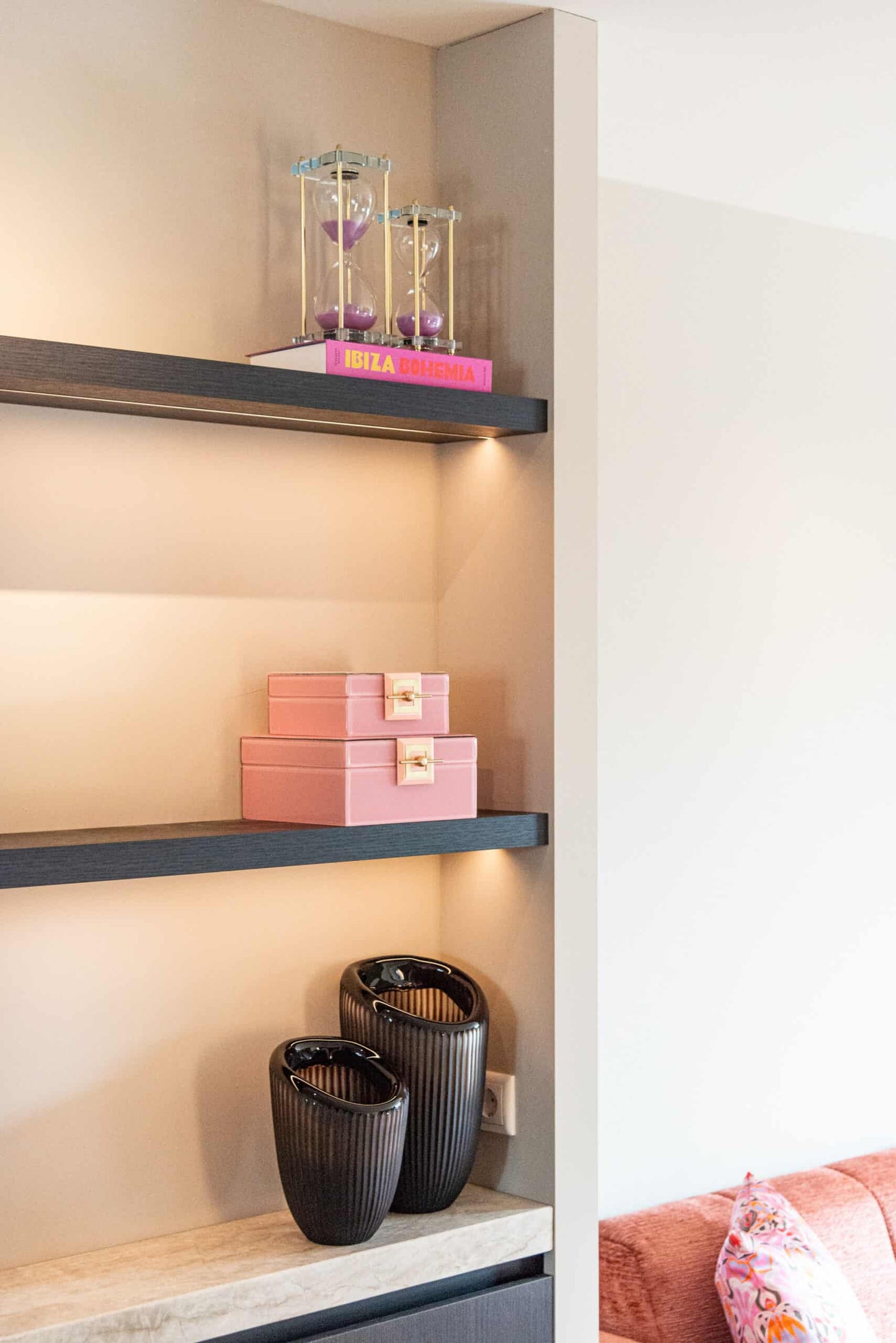 Uzglabāšanas kaste Bodine Richmond Interiors 17/17/8; 21.5/21.5/10.5 cm rozā