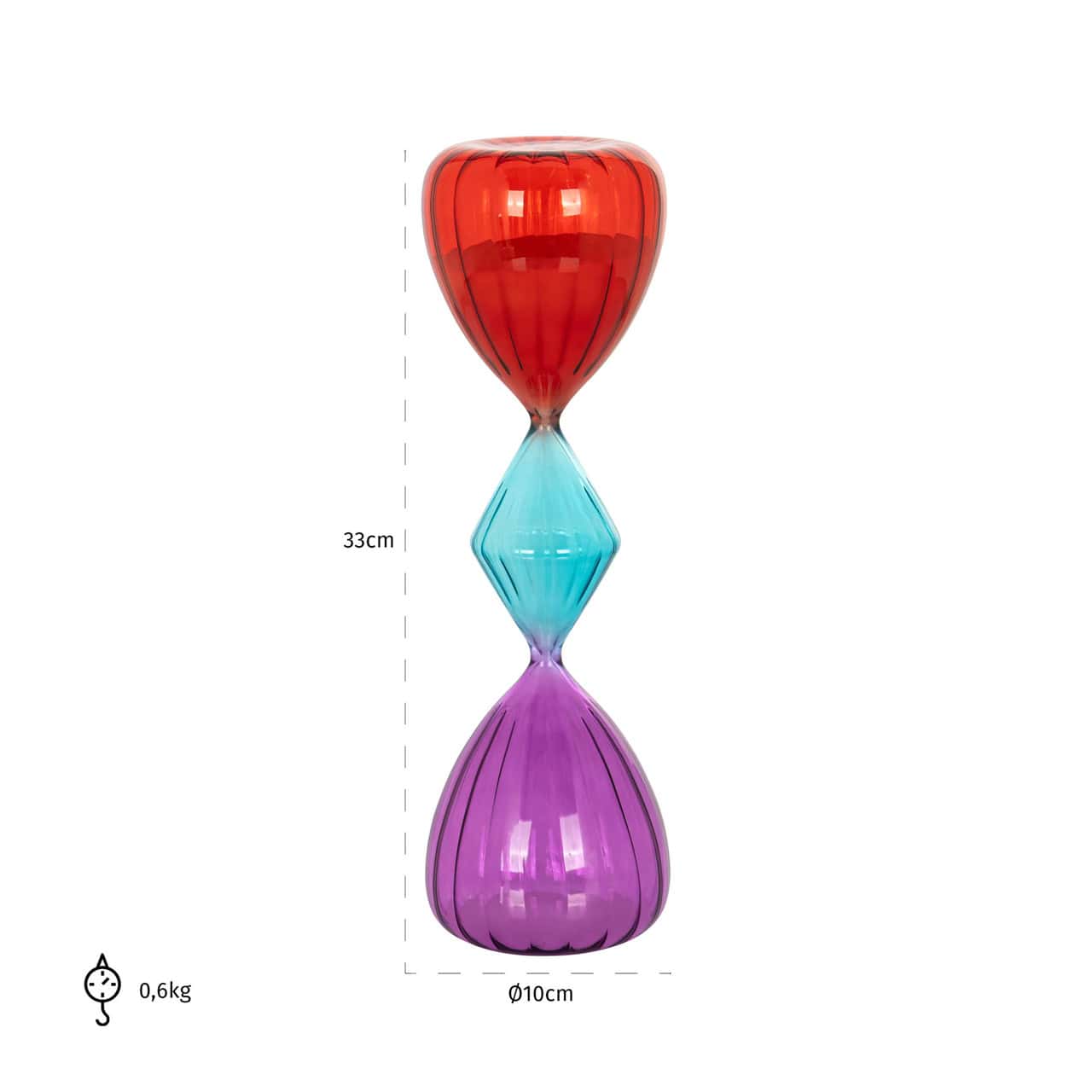 Dekoratīvs priekšmets Jalina Richmond Interiors 33/10/10 cm purple/sarkans