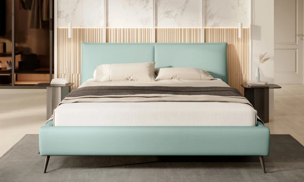 Gulta Zoy 140/160/180 x 200 cm gaiši zils - N1 Home