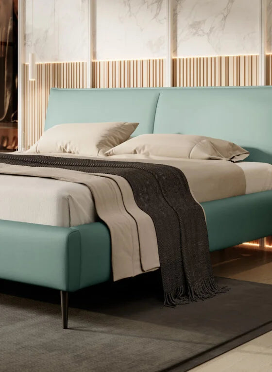 Gulta Zoy 140/160/180 x 200 cm gaiši zils - N1 Home