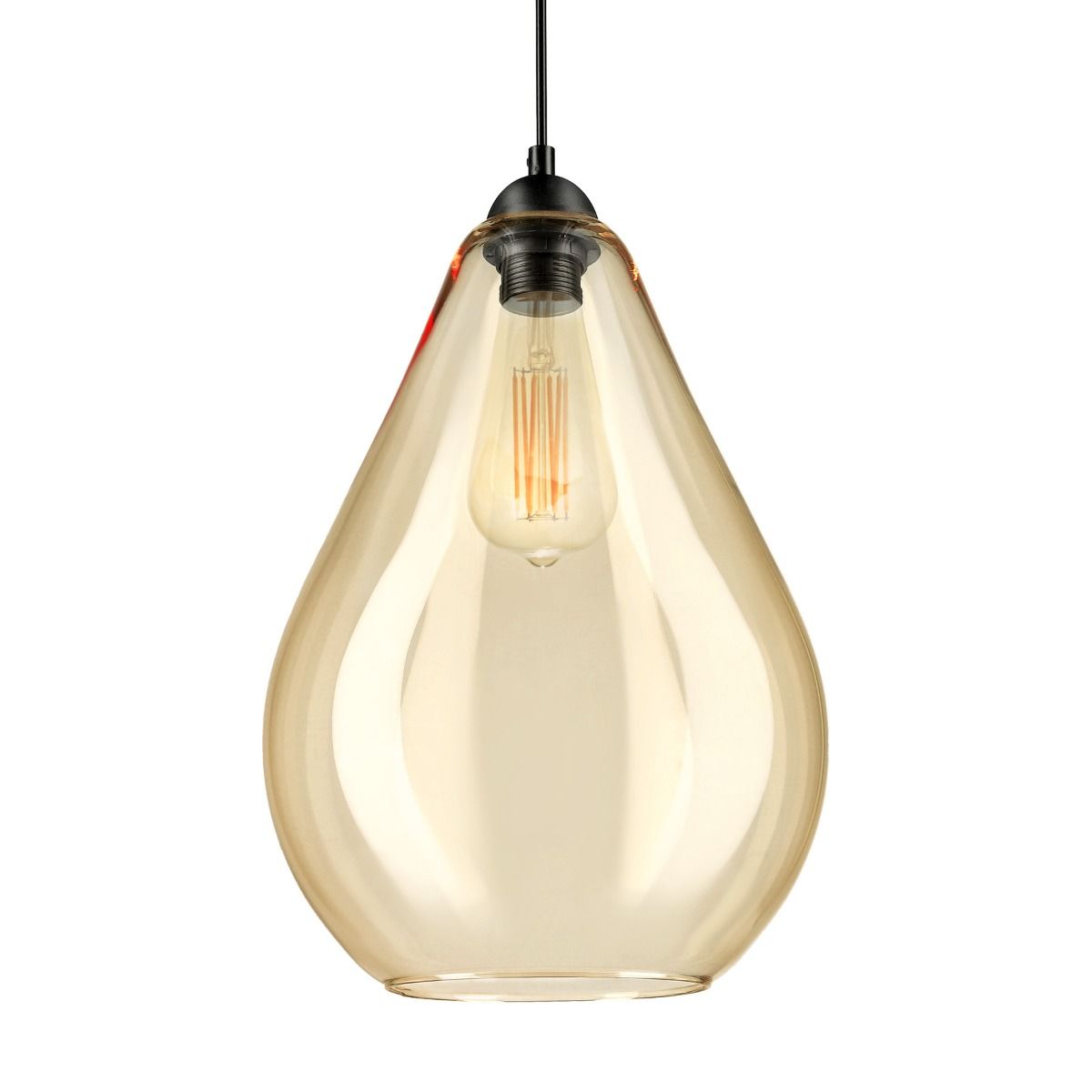 MISTE piekaramā lampa dzintara krāsā 24x24x130 cm - N1 Home