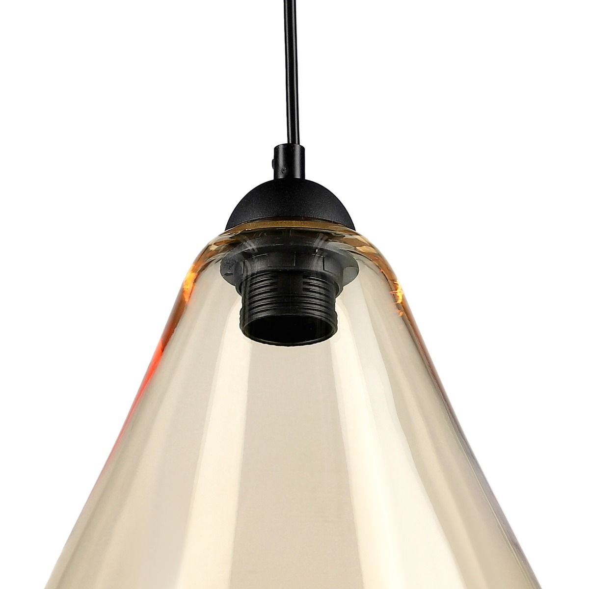 MISTE piekaramā lampa dzintara krāsā 24x24x130 cm - N1 Home