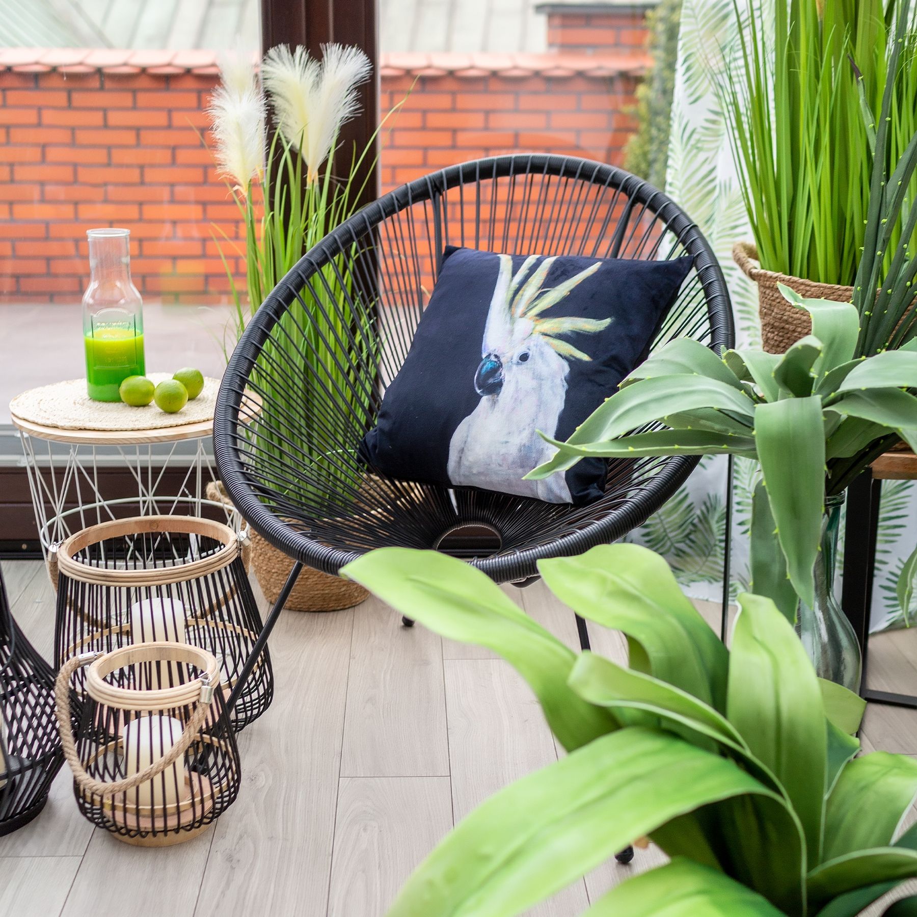 ACAPULCO melns atpūtas krēsls 78,5x73x86 cm - N1 Home