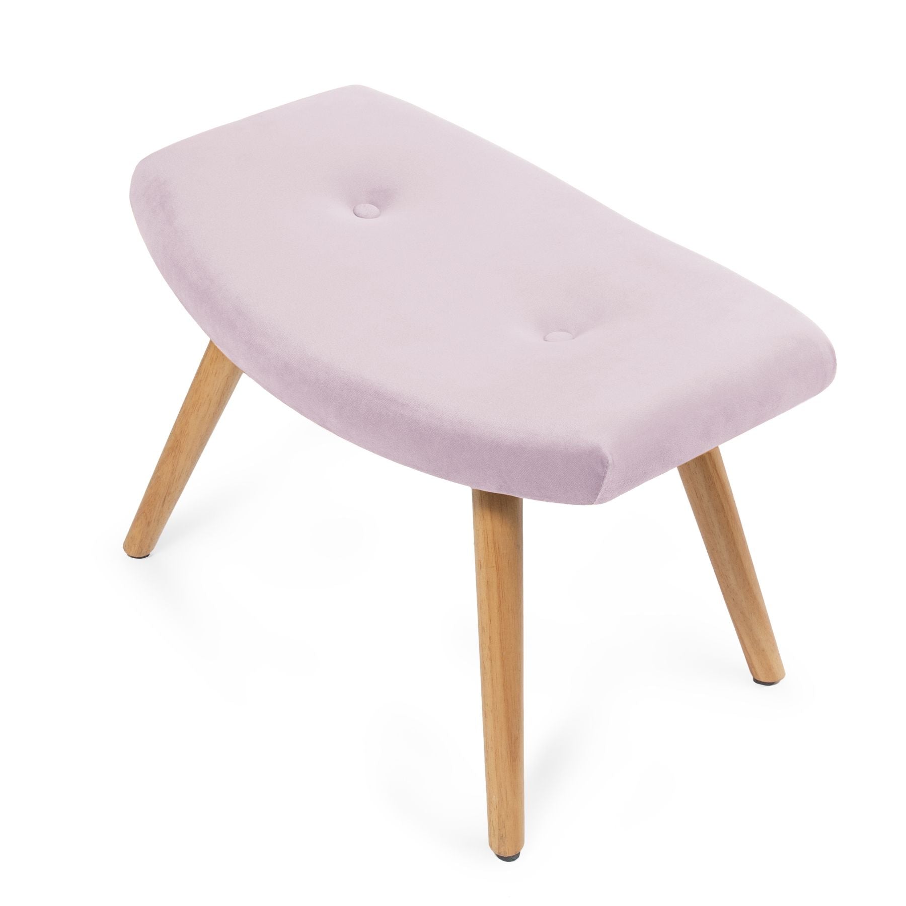 Kāju krēsls MOSS velūrs rozā 61x41x38 cm - N1 Home