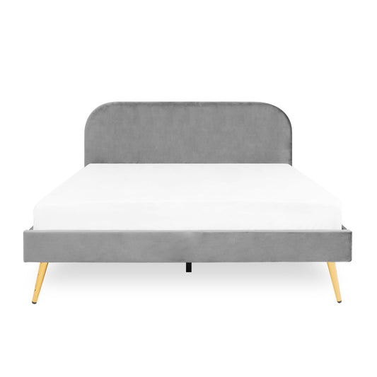 VENLO samta gulta pelēka 160x200 cm - N1 Home