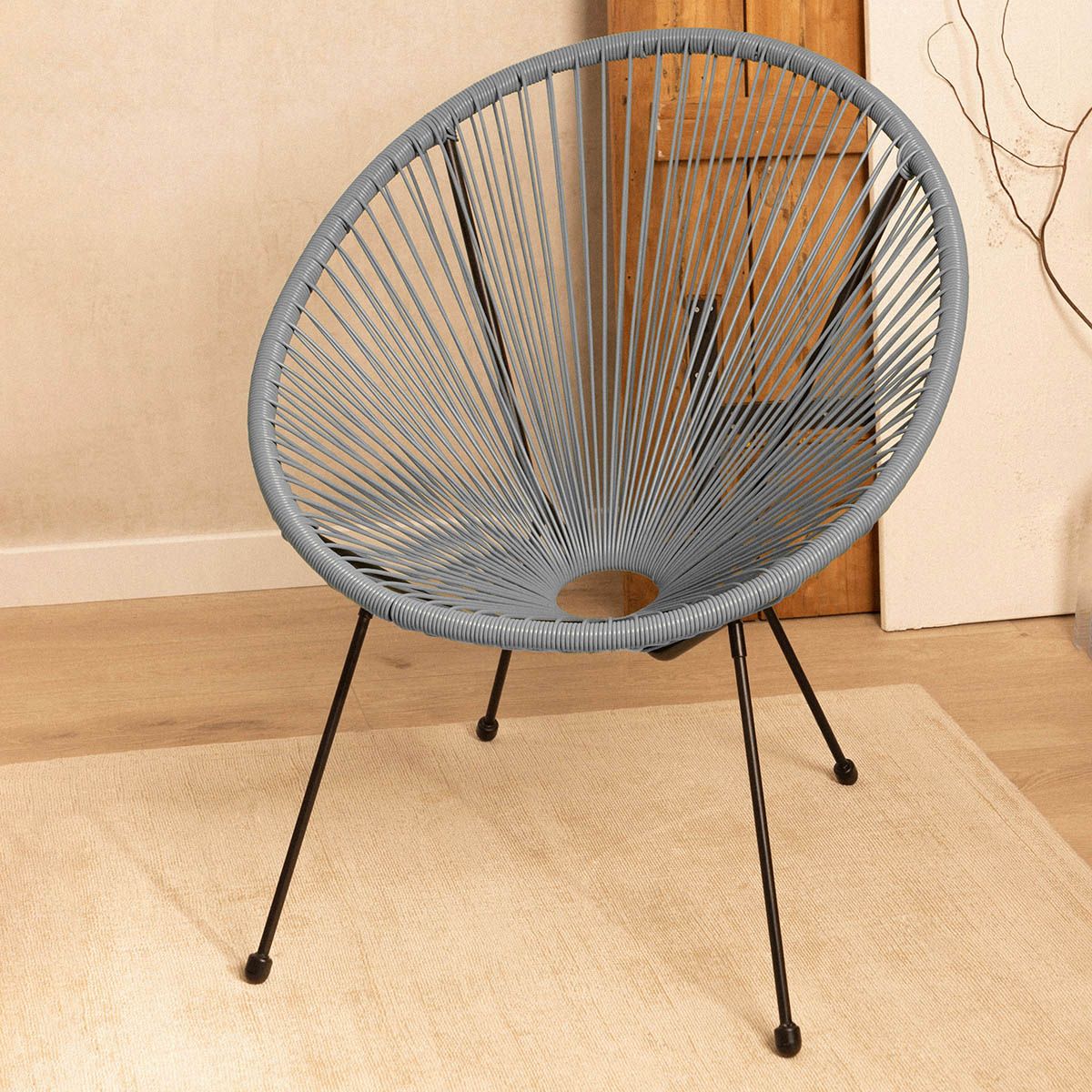 ACAPULCO krēsls pelēks 78,5x73x86 cm - N1 Home