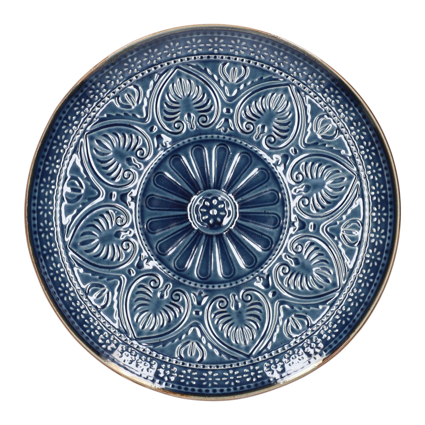 Indijas pusdienu šķīvis tumši zils 27 cm - N1 Home