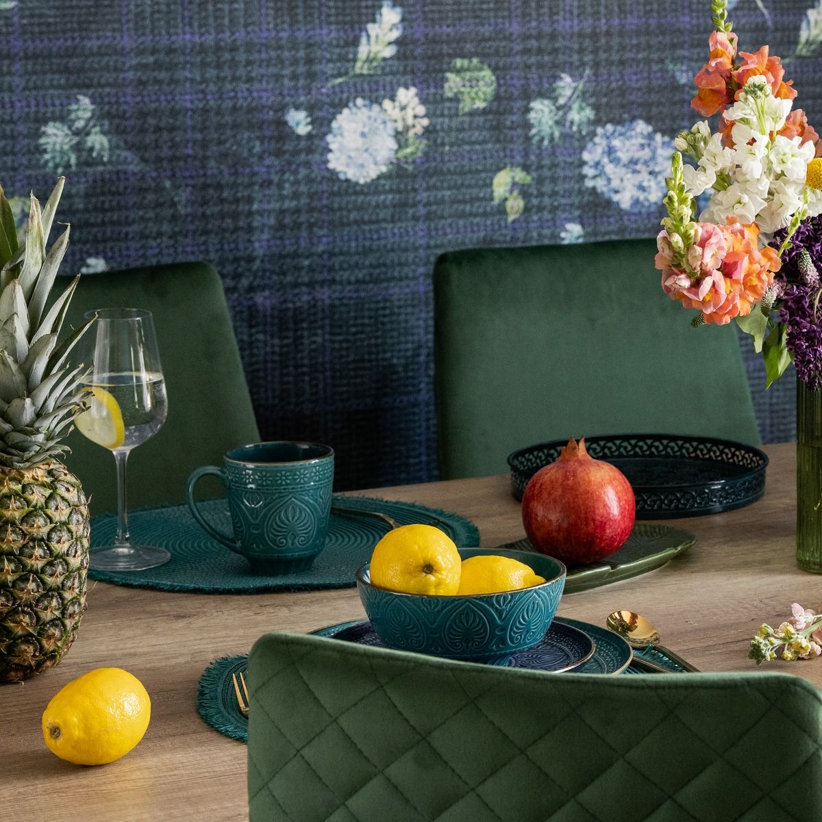 INDIE deserta šķīvis tumši zils 21 cm - N1 Home