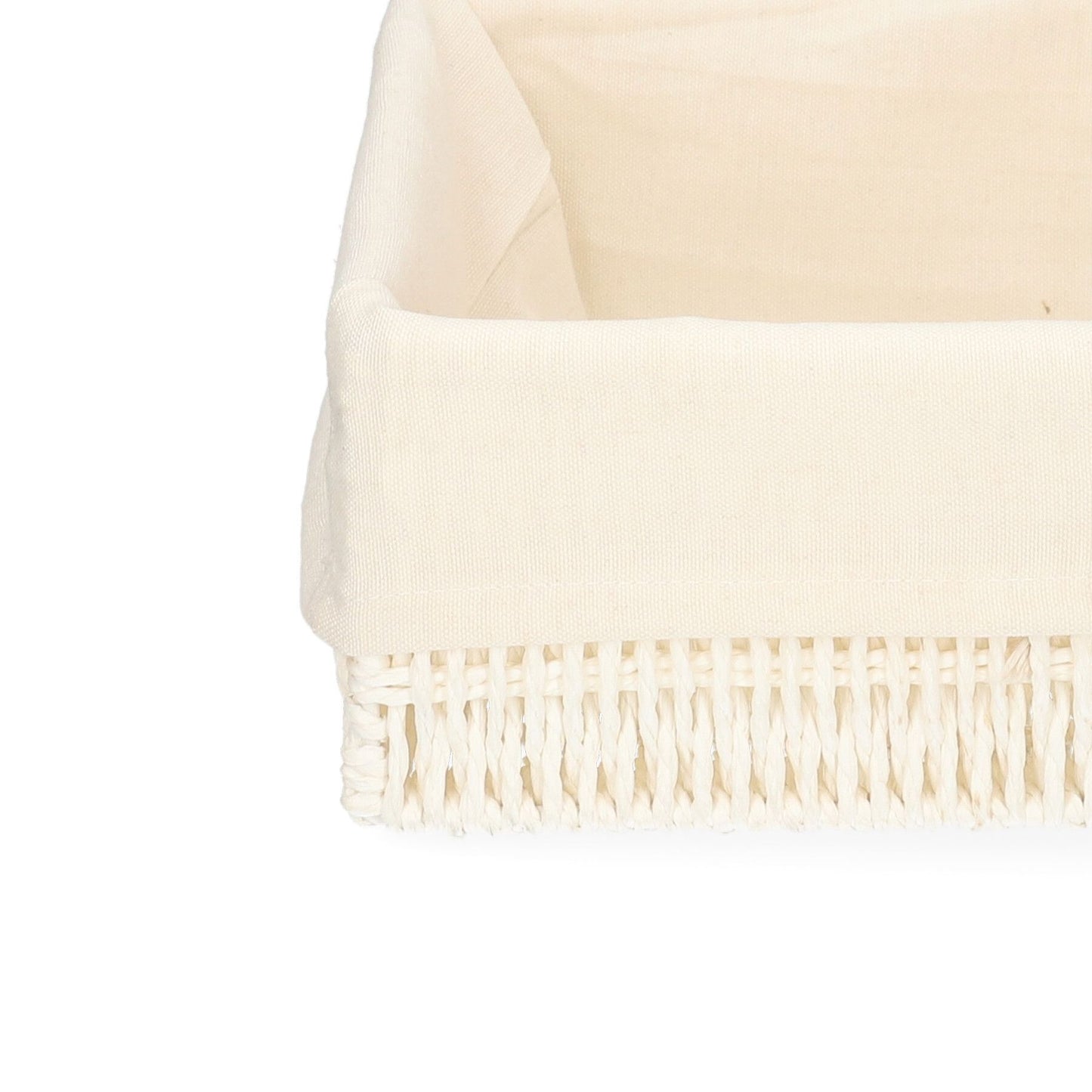 TUOMO kvadrātveida balts grozs 20x20 cm - N1 Home