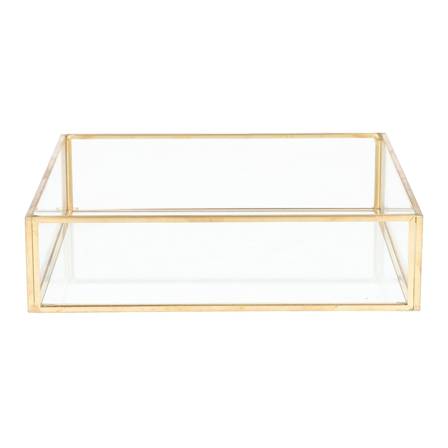 Dekoratīvā zelta GRAZIA paplāte 18x18x4 cm - N1 Home