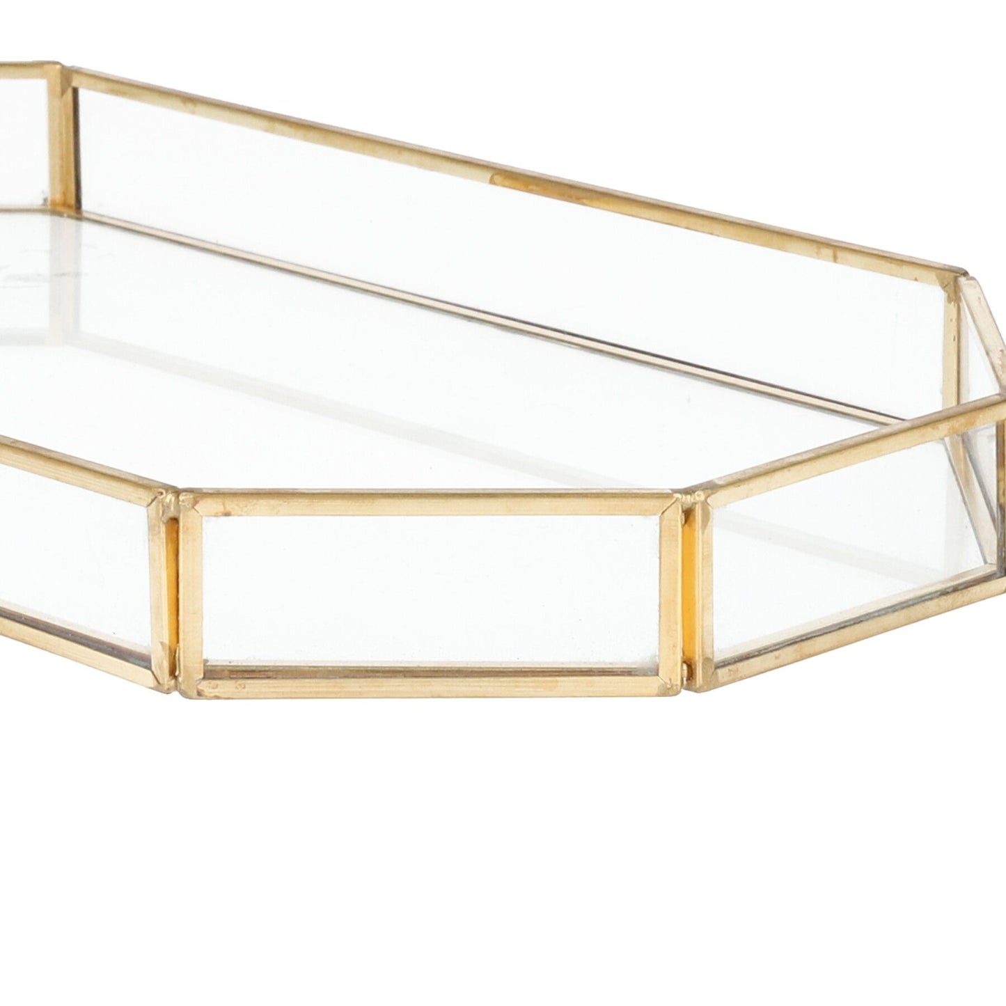 Dekoratīvā zelta paplāte GRAZIA 27x15x2 cm - N1 Home