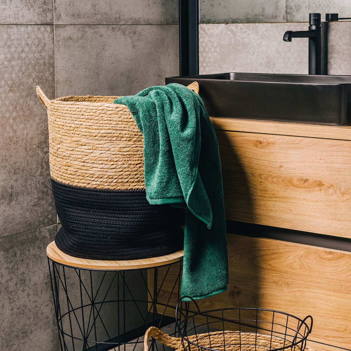 KOES grozs 40x42 cm, izgatavots no jūras zāles - N1 Home