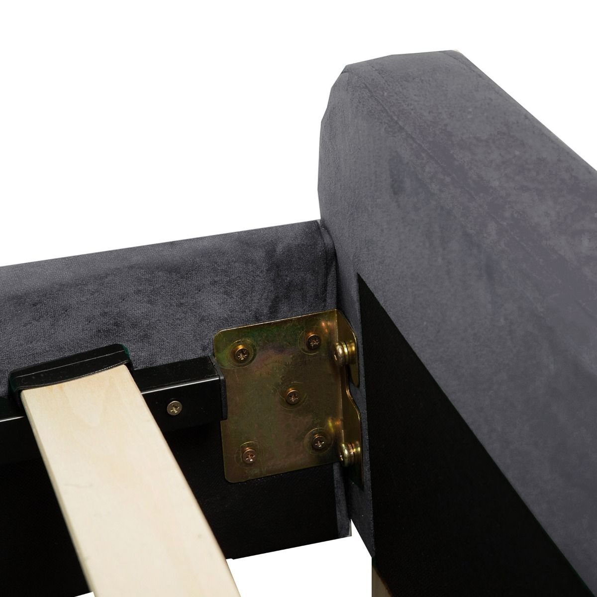 Samta gulta ar rāmi MIKKEL Pelēka 160x200 cm - N1 Home