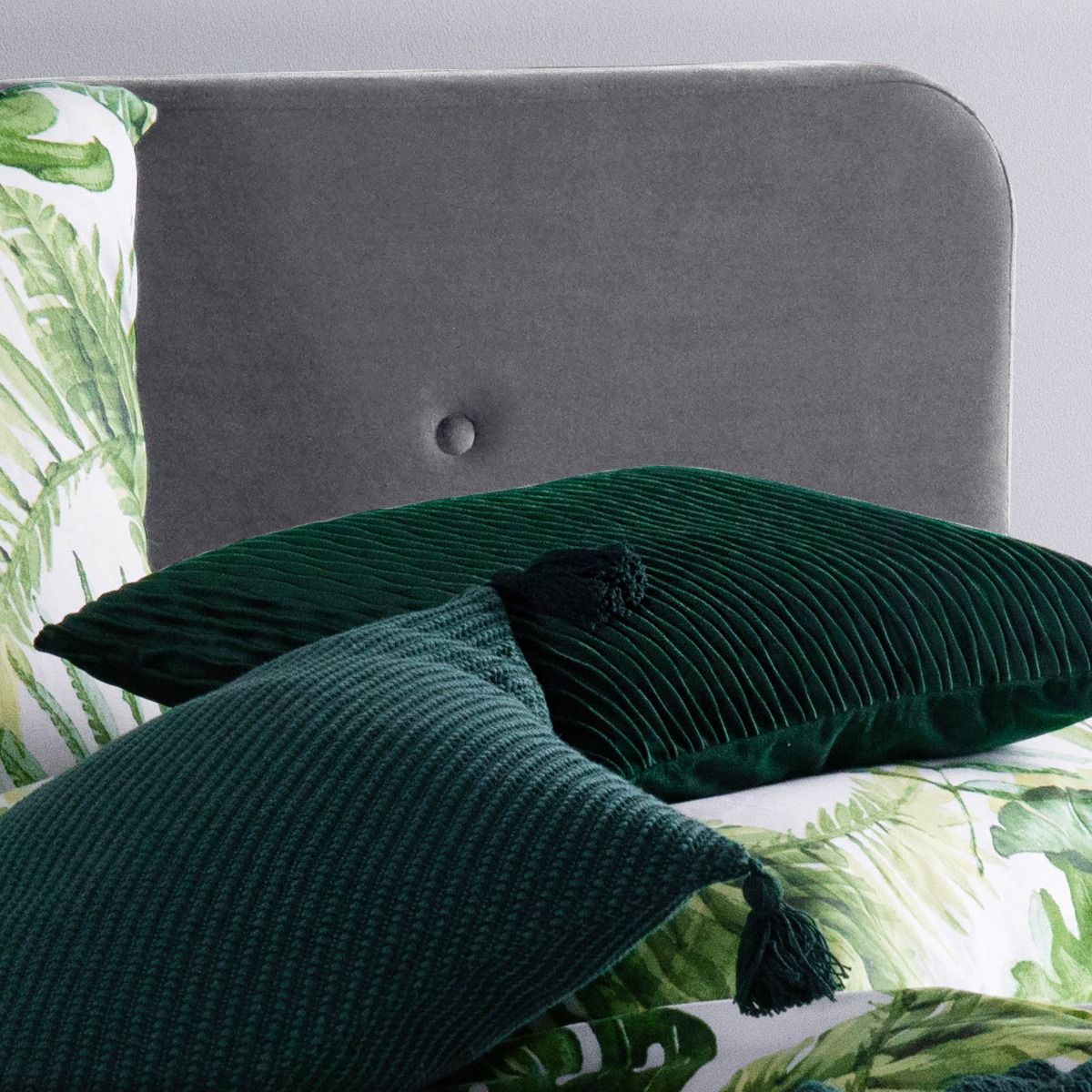 Samta gulta ar rāmi MIKKEL Pelēka 160x200 cm - N1 Home