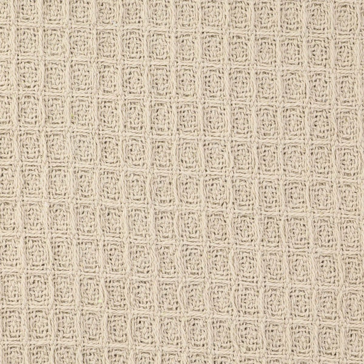 VAFFEL spilvendrāna ekru ar bārkstīm 45x45 cm - N1 Home