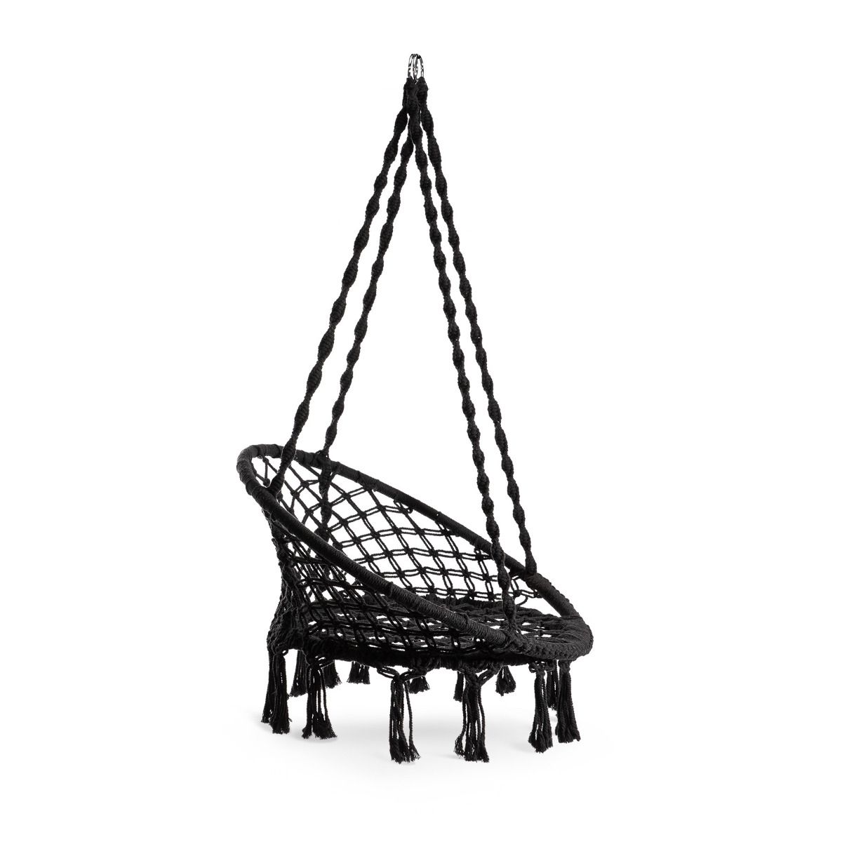 Šūpoles CIRCLE melns 80x60x120 cm - N1 Home