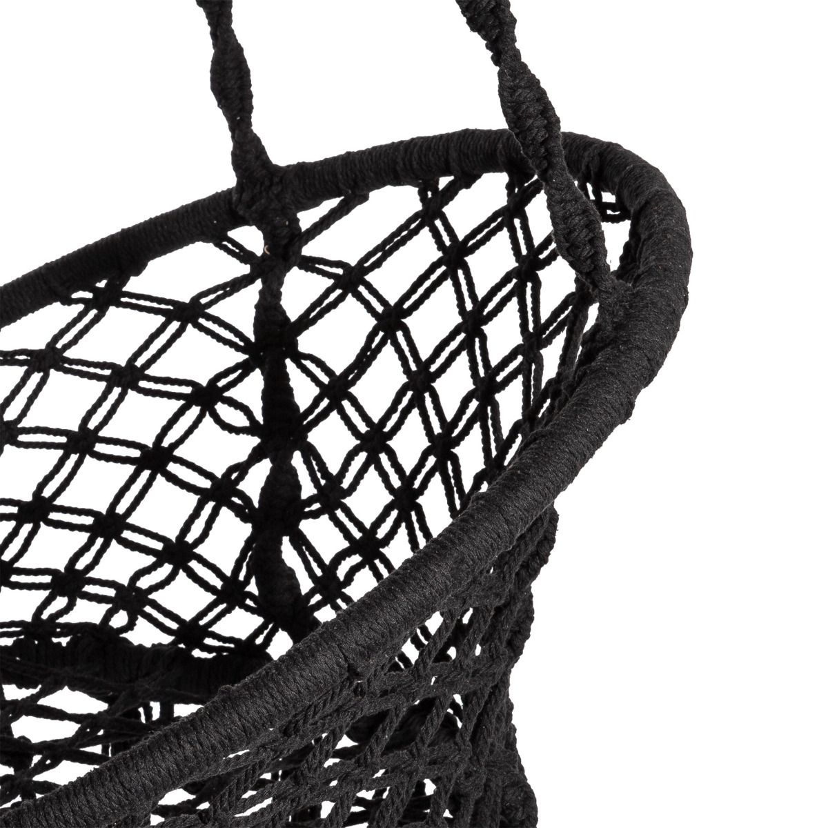 Šūpoles CIRCLE melns 80x60x120 cm - N1 Home