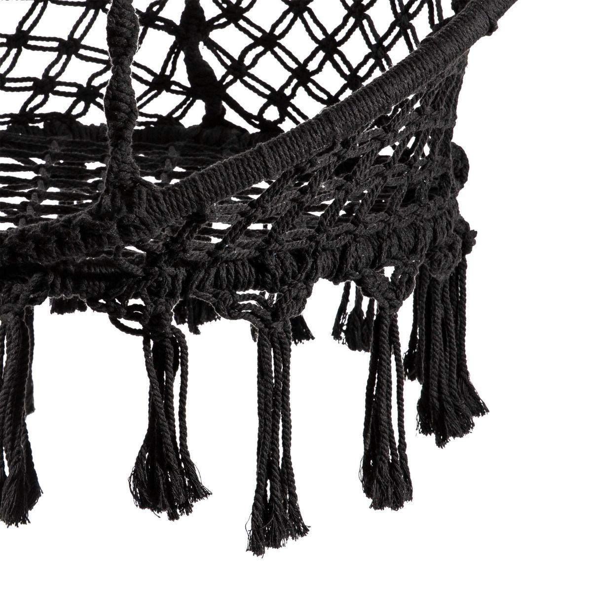 Šūpoles CIRCLE melns 80x60x120 cm - N1 Home