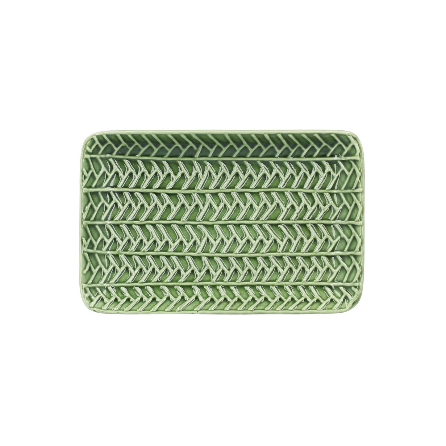 Dekoratīvs BABABOI paliktnis ar lapu rakstu, 20x13x2 cm - N1 Home