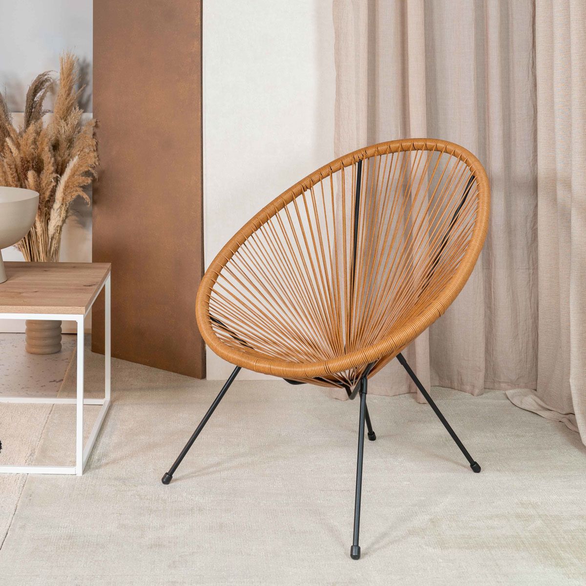 ACAPULCO atzveltnes krēsls naturāls 78,5x73x86 cm - N1 Home