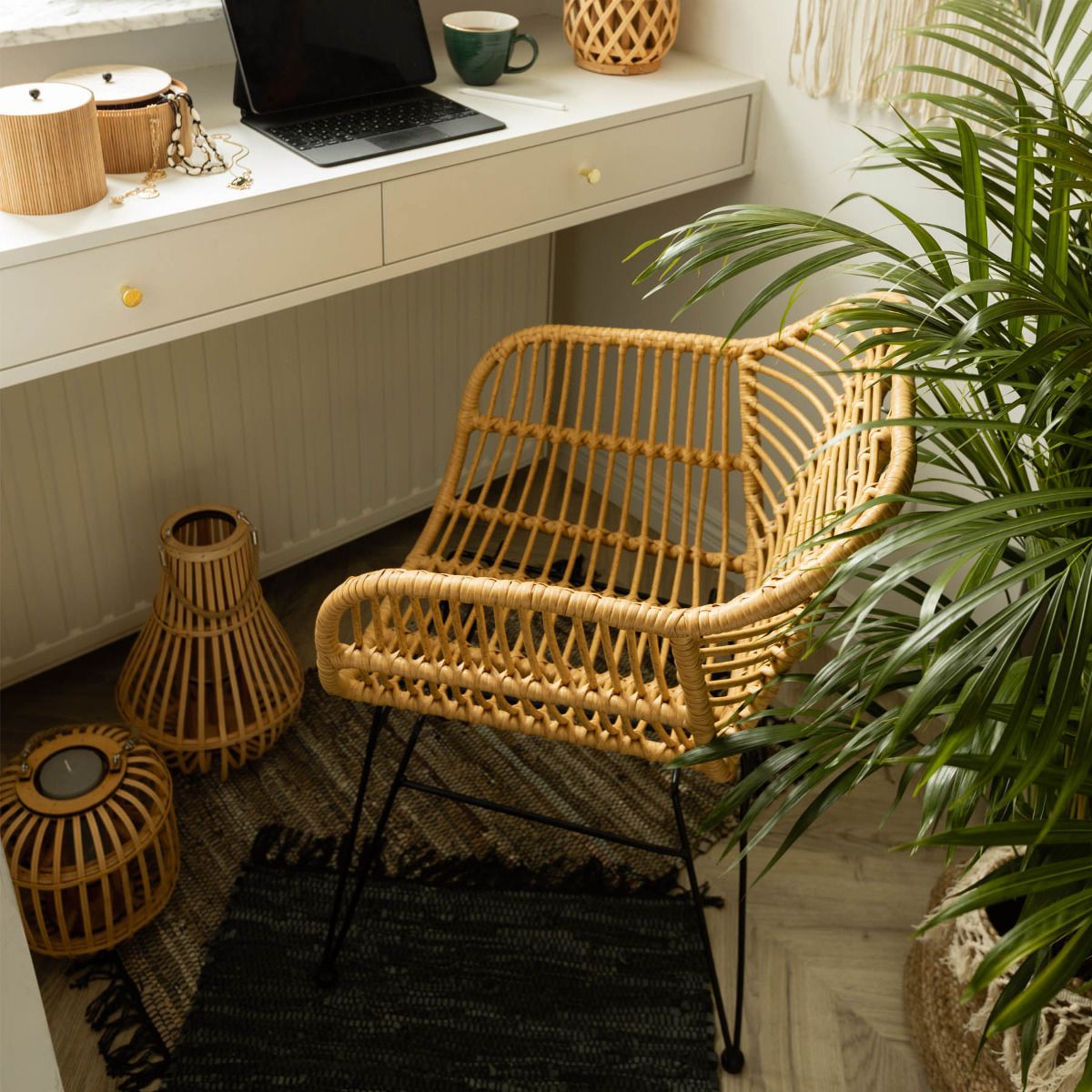 Dabīga auduma JARDIN krēsls 56x62x82 cm - N1 Home