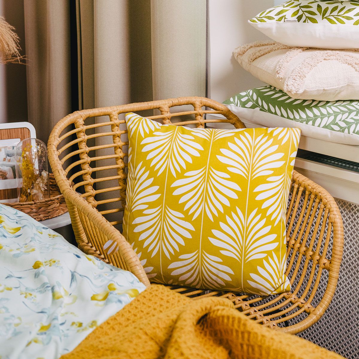 Dabīga auduma JARDIN krēsls 56x62x82 cm - N1 Home