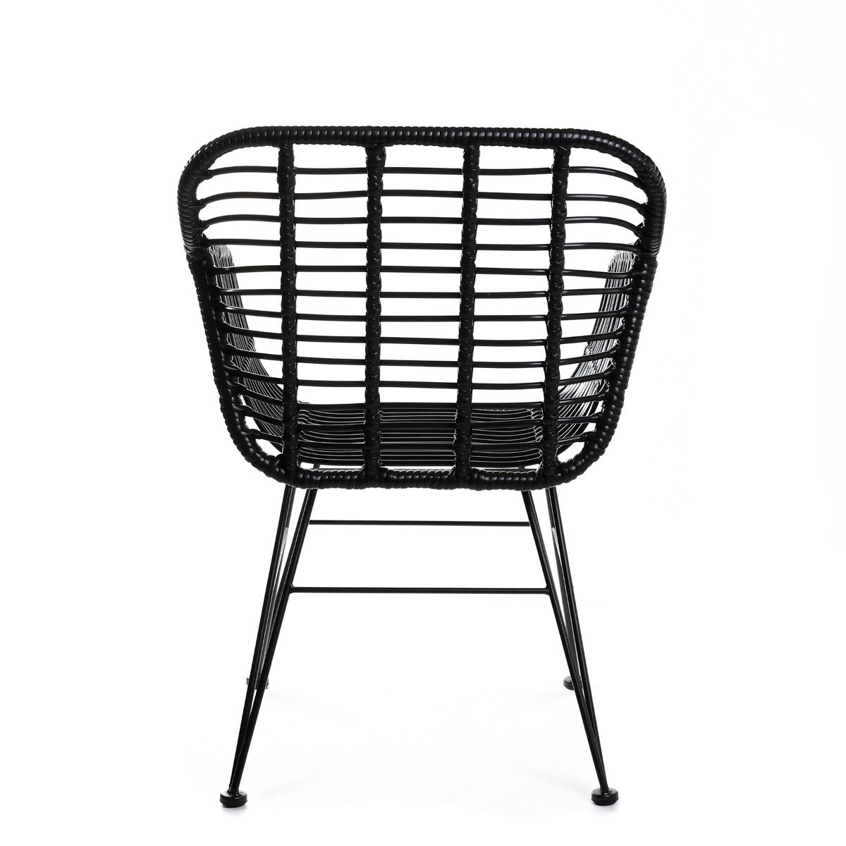 Melns austs JARDIN krēsls 56x62x82 cm - N1 Home