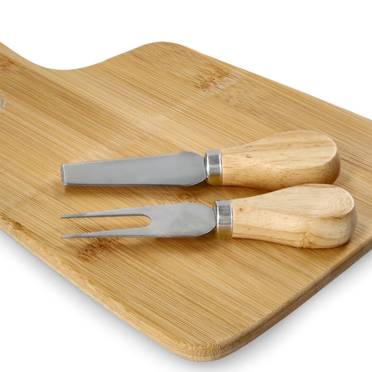 BAMBOU dēlis ar nažu komplektu 26x19 cm - N1 Home