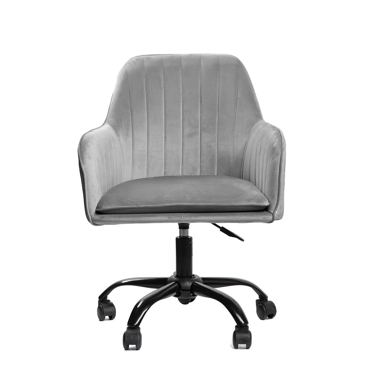 TEILL velūra grozāmais krēsls pelēks 55x54,5x80-90cm - N1 Home