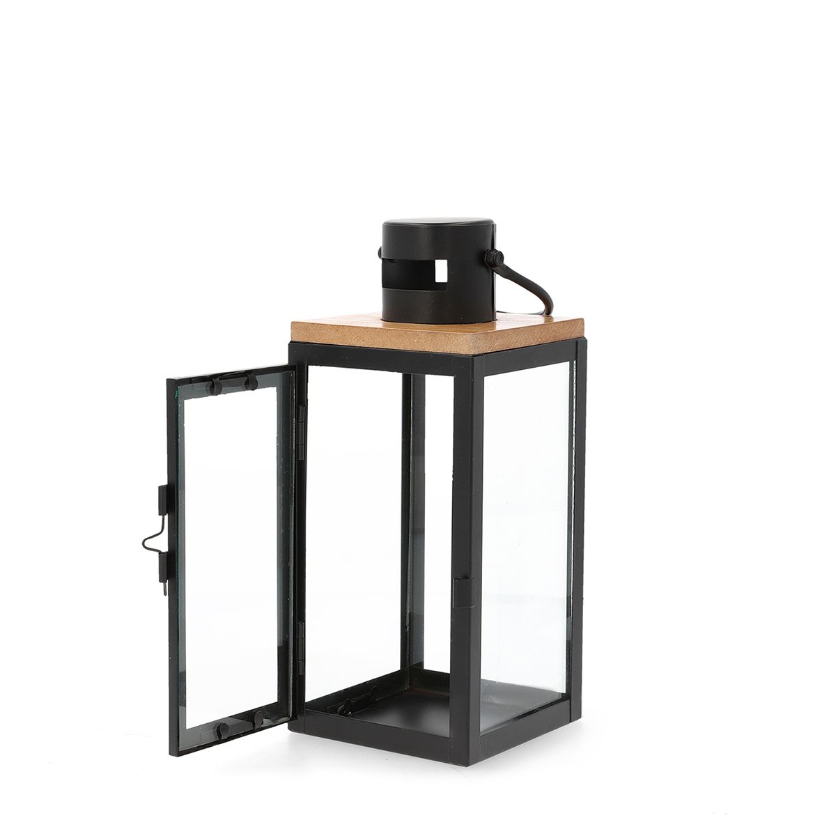 HOGEN laterna melna 11x10x24 cm - N1 Home