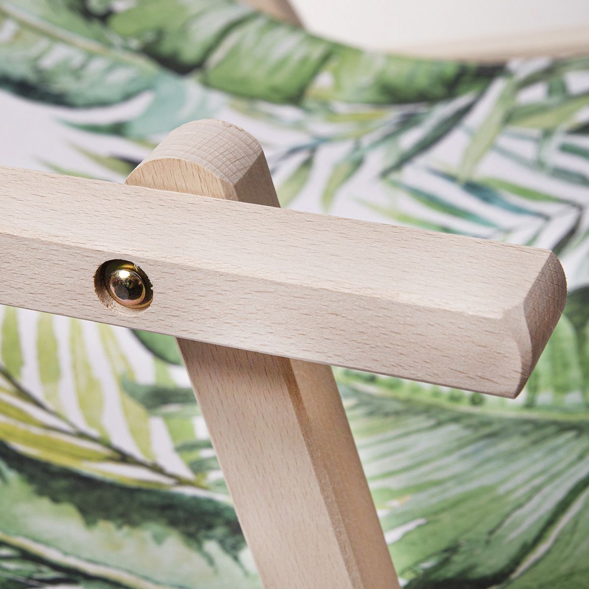 Atpūtas krēsls ar roku balstu LEAF koka 140x58x2,8/6 cm - N1 Home