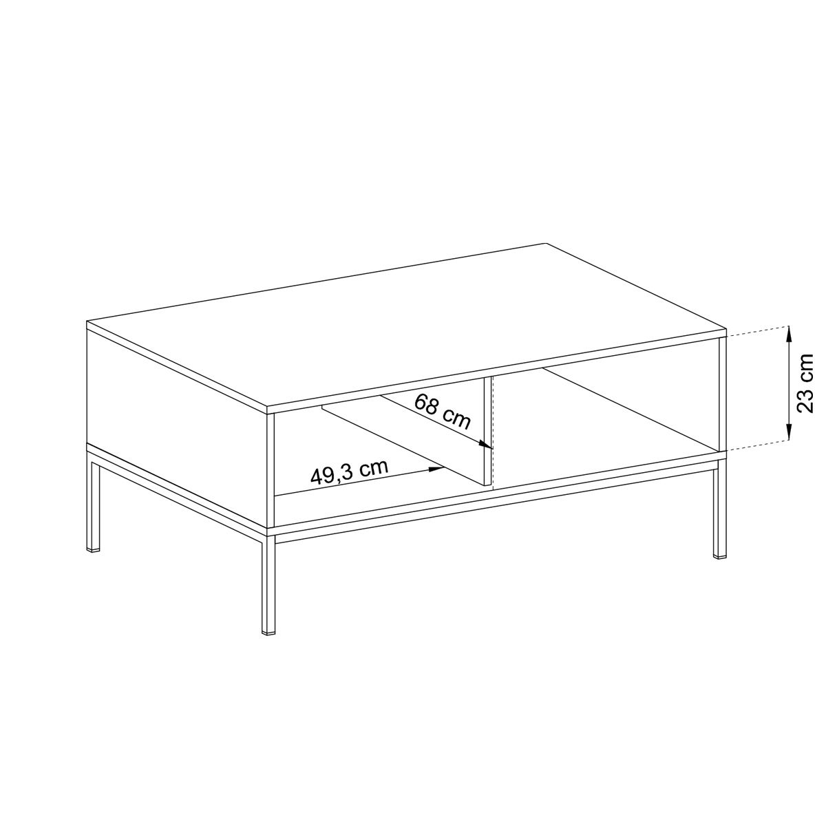 TV bloks MN bordo 103,5x46,2x68 cm - N1 Home