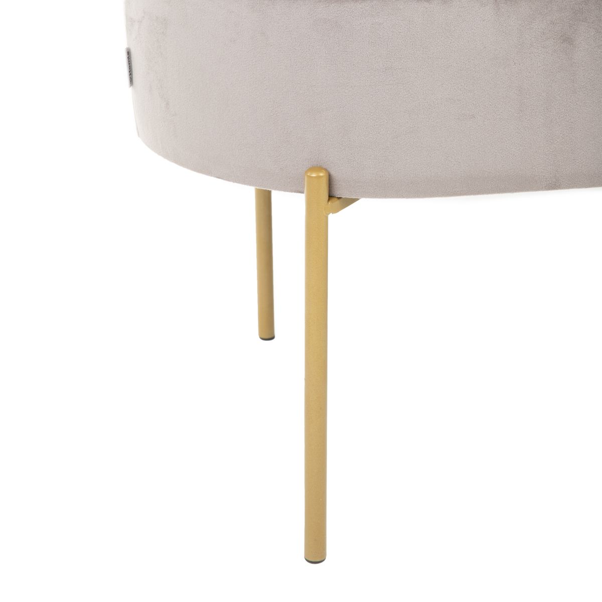 LAYLA bēšs velūra sols ar glabātuvi 91,5x41x46,5 cm - N1 Home