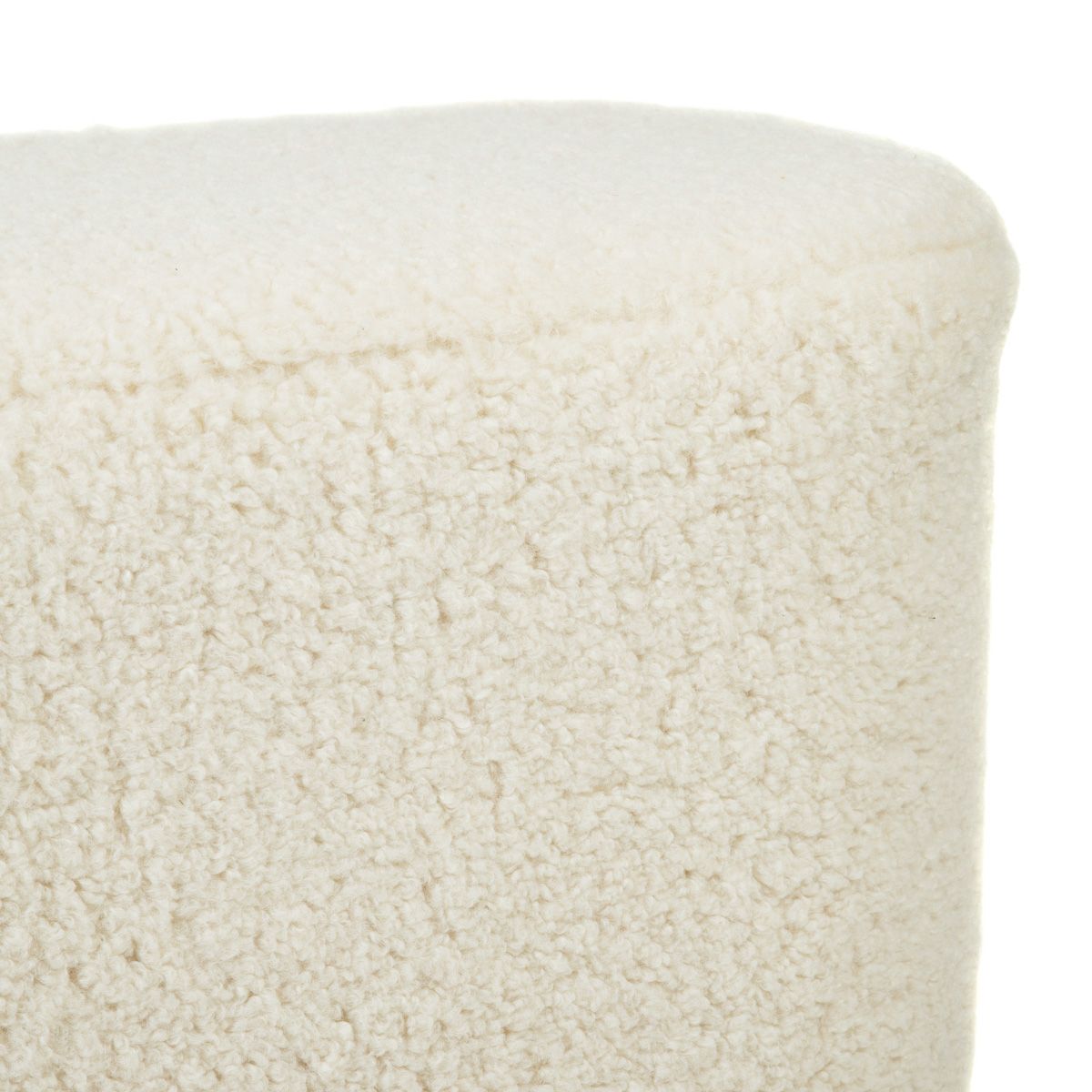 Sols ELSA bēšs no auduma TEDDY BOUCLÉ 120x40x44 cm - N1 Home