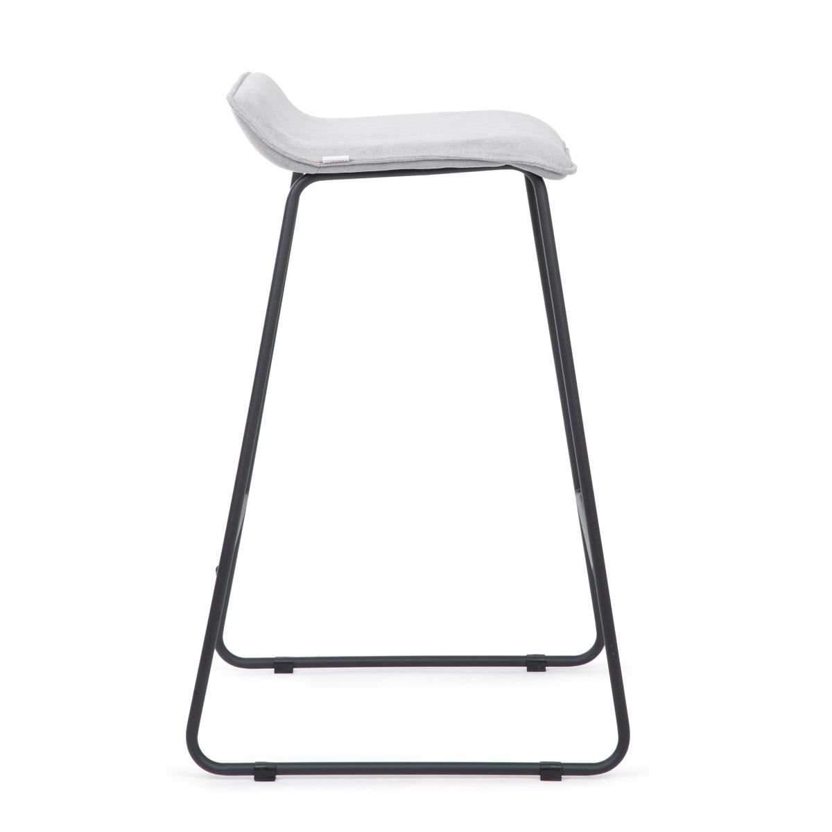 NEKO bāra krēsls no gaiši pelēka auduma 44x39x80 cm - N1 Home