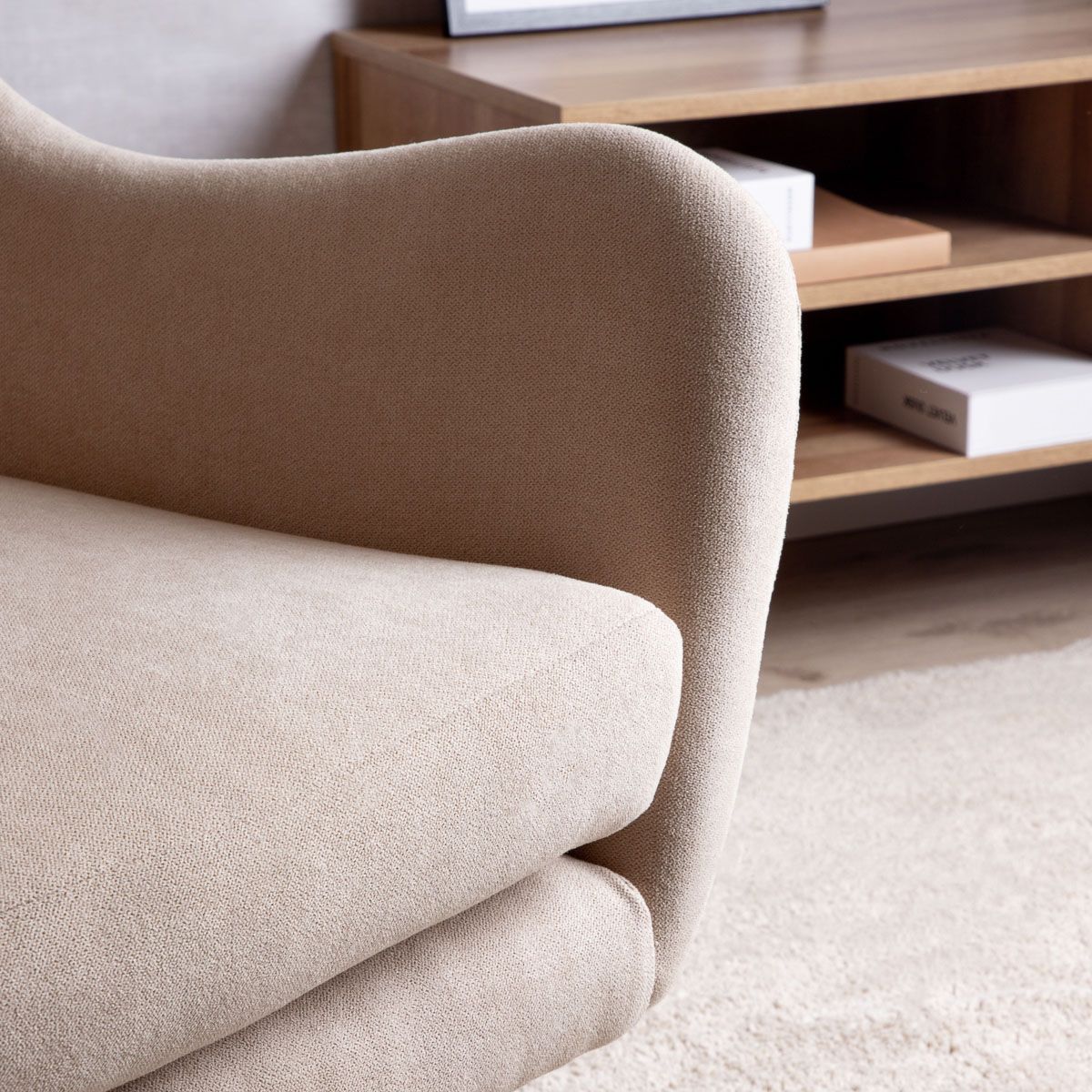 SAMMAS bēšs krēsls 90x74x73x40 cm - N1 Home