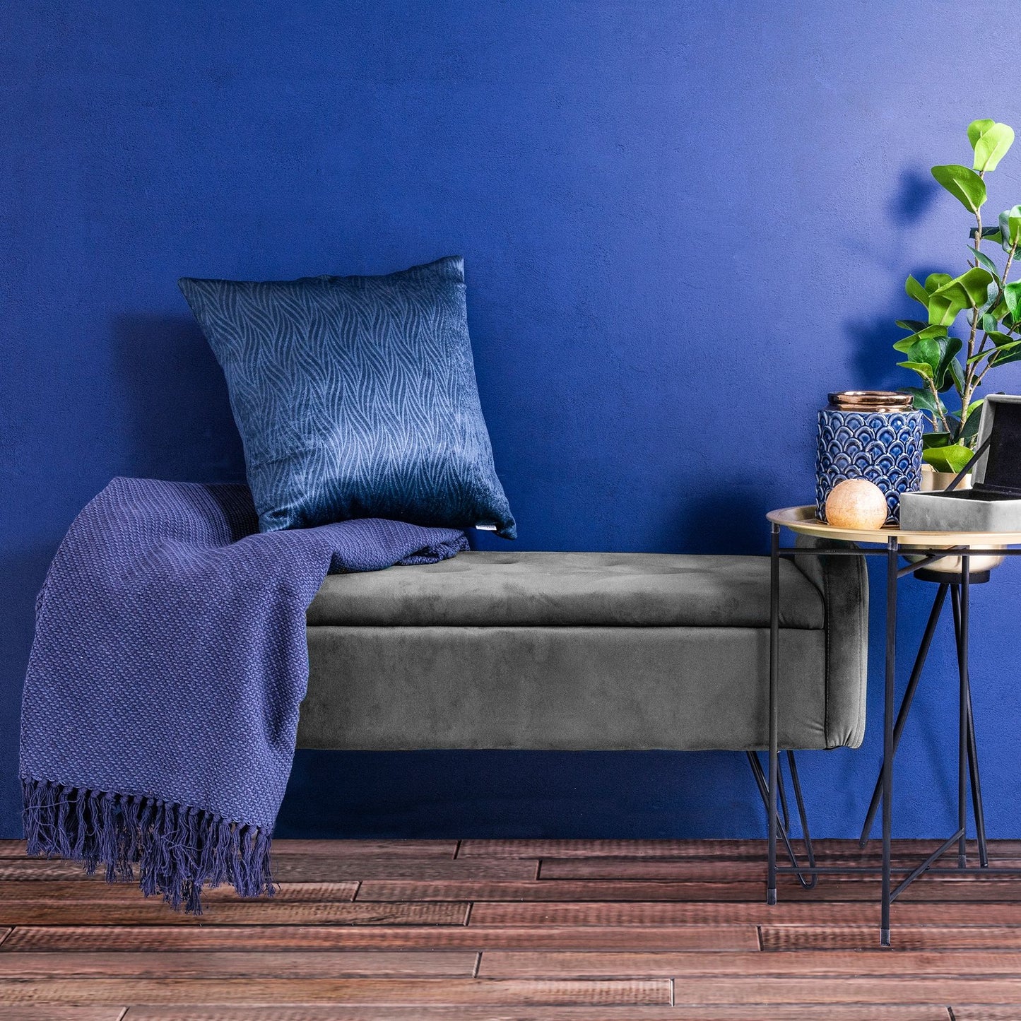 VENLO sols pelēks 100x39x45cm - N1 Home