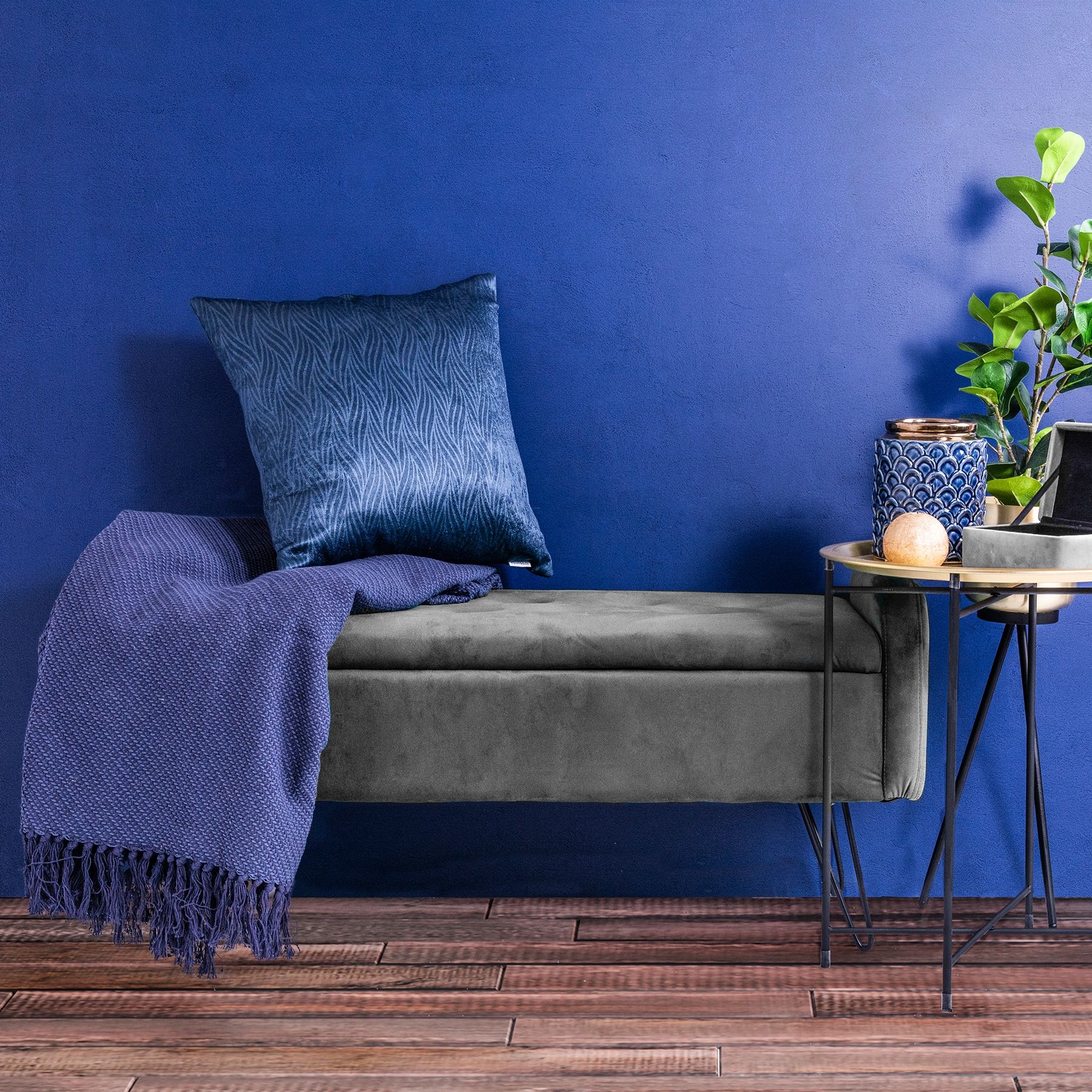 VENLO sols pelēks 100x39x45cm - N1 Home