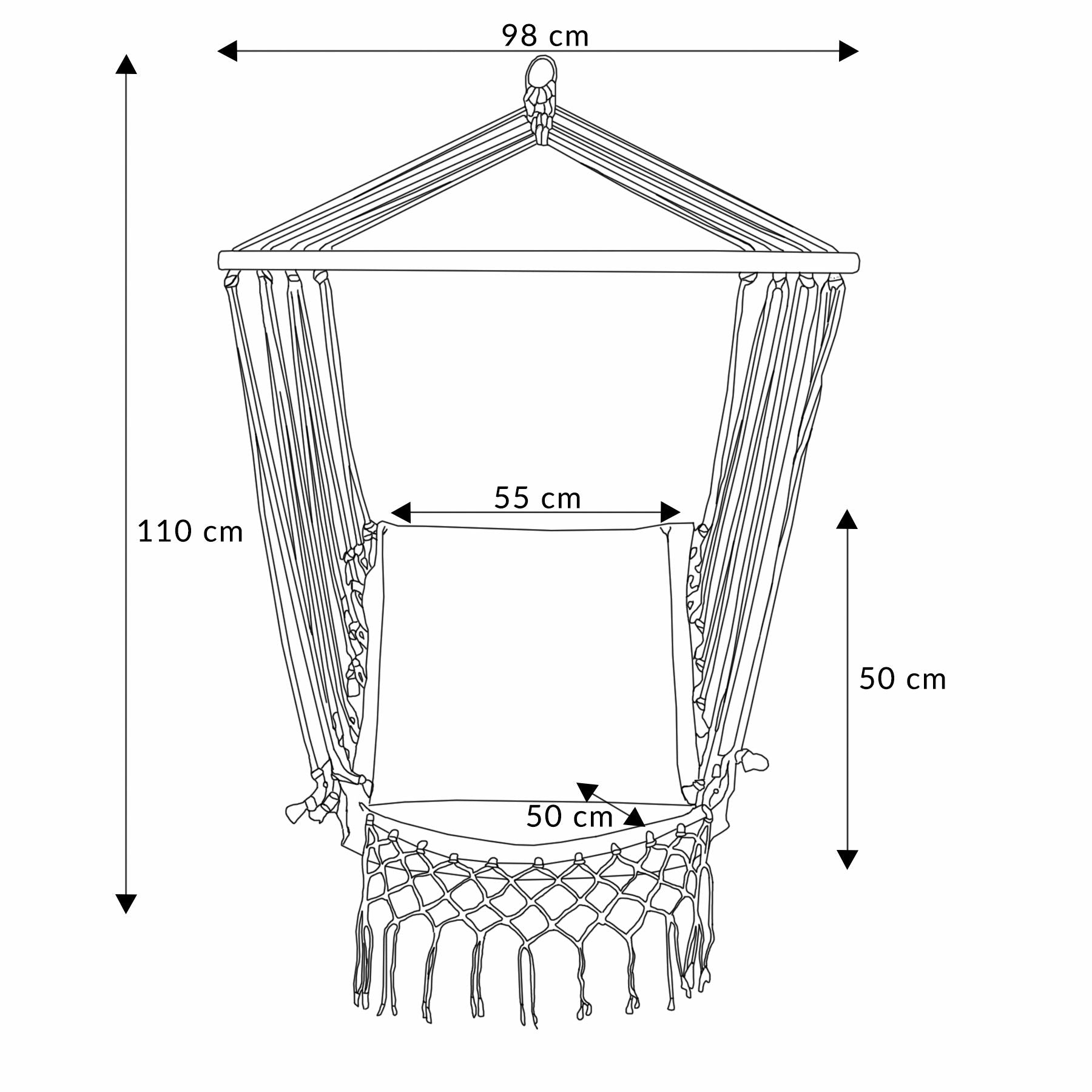 Šūpoles WOBBLE ekrū 55x50x110 cm - N1 Home