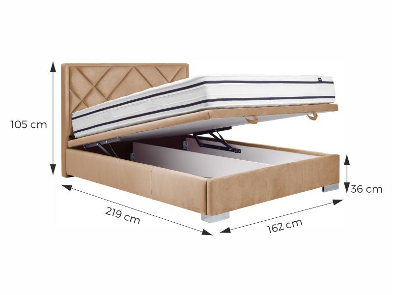 Magia Velvet gulta bēša 160x200cm - N1 Home